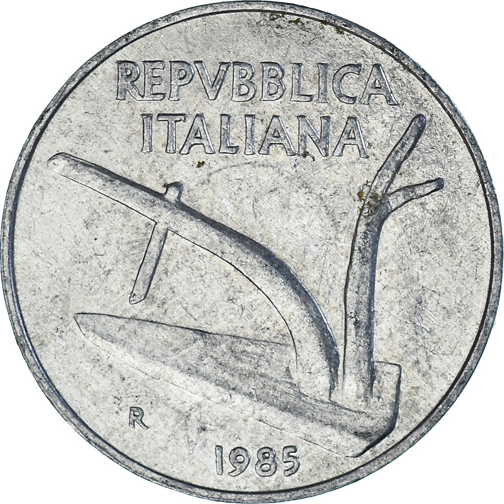 Moneda, Italia, 10 Lire, 1985