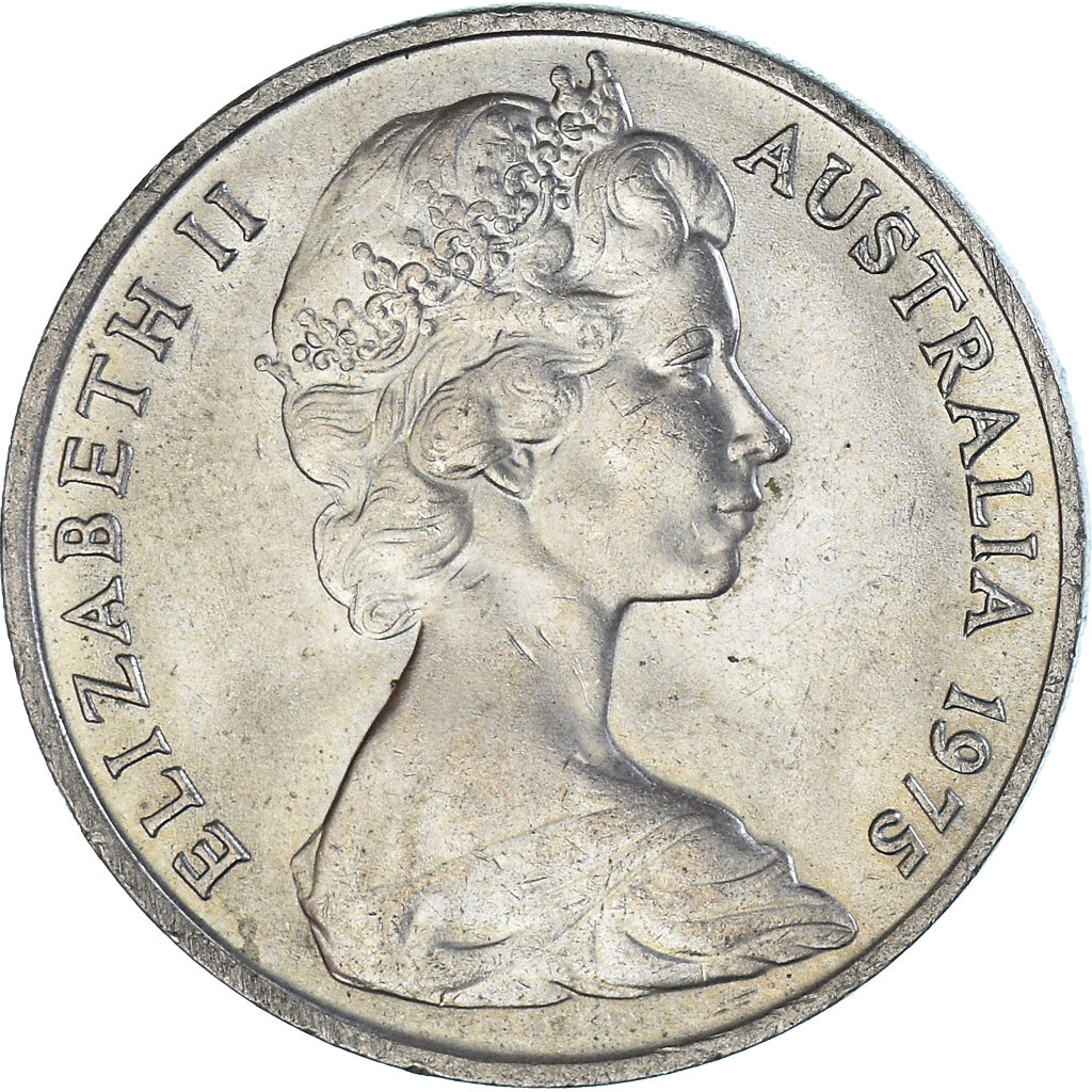 Coin, Australia, 20 Cents, 1975