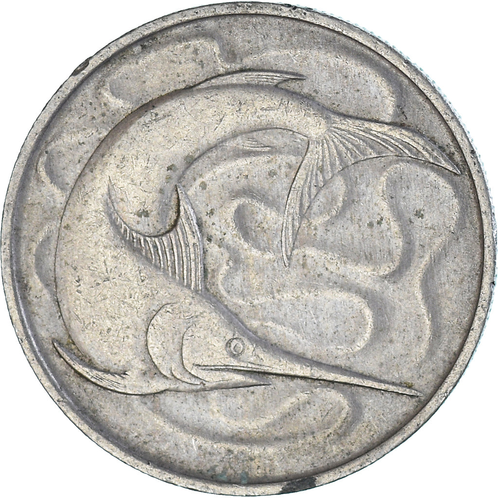 Coin, Singapore, 20 Cents, 1967
