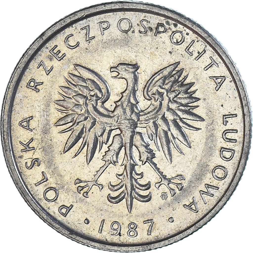Moneta, Polonia, 10 Zlotych, 1987
