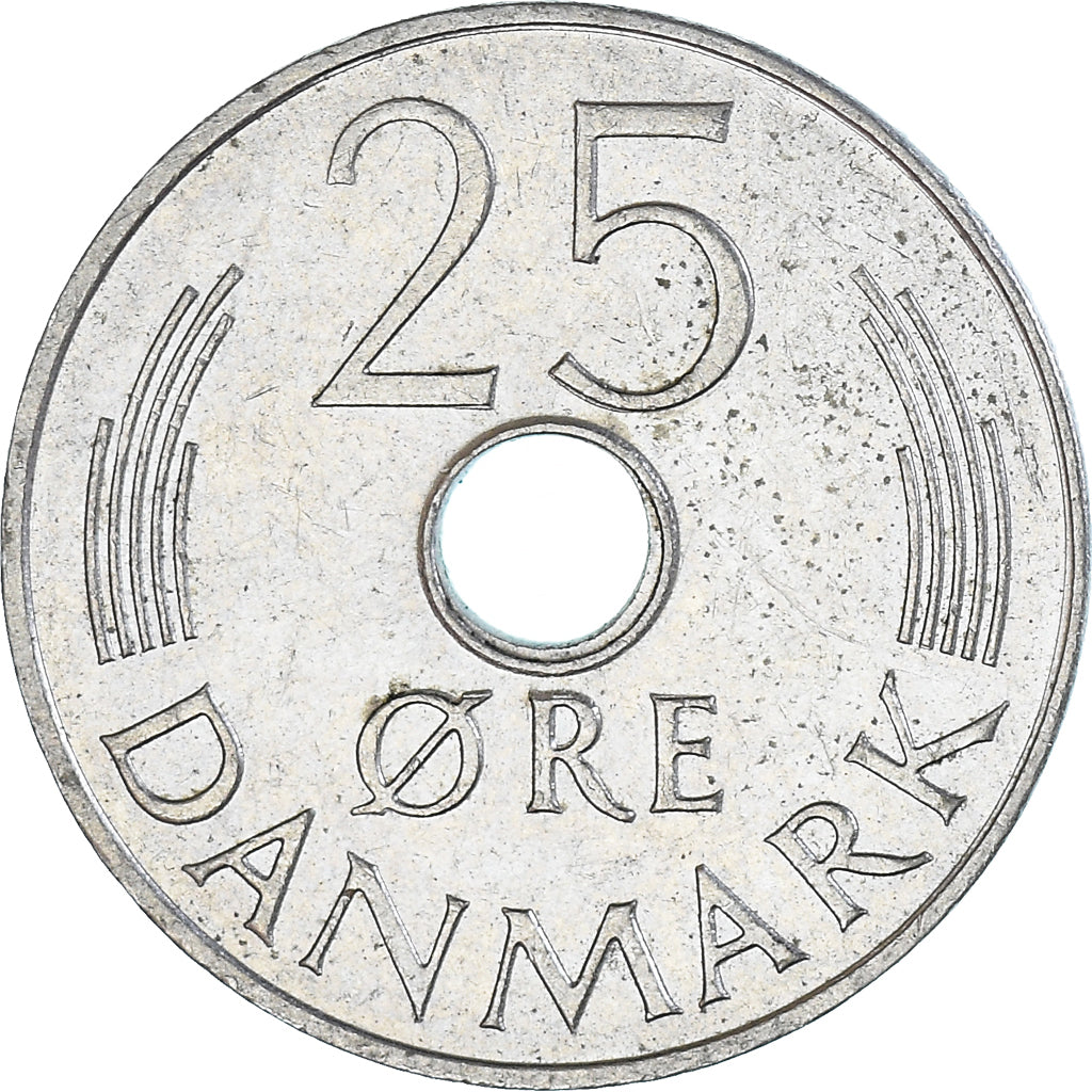 Moneta, Danimarca, 25 Öre, 1973
