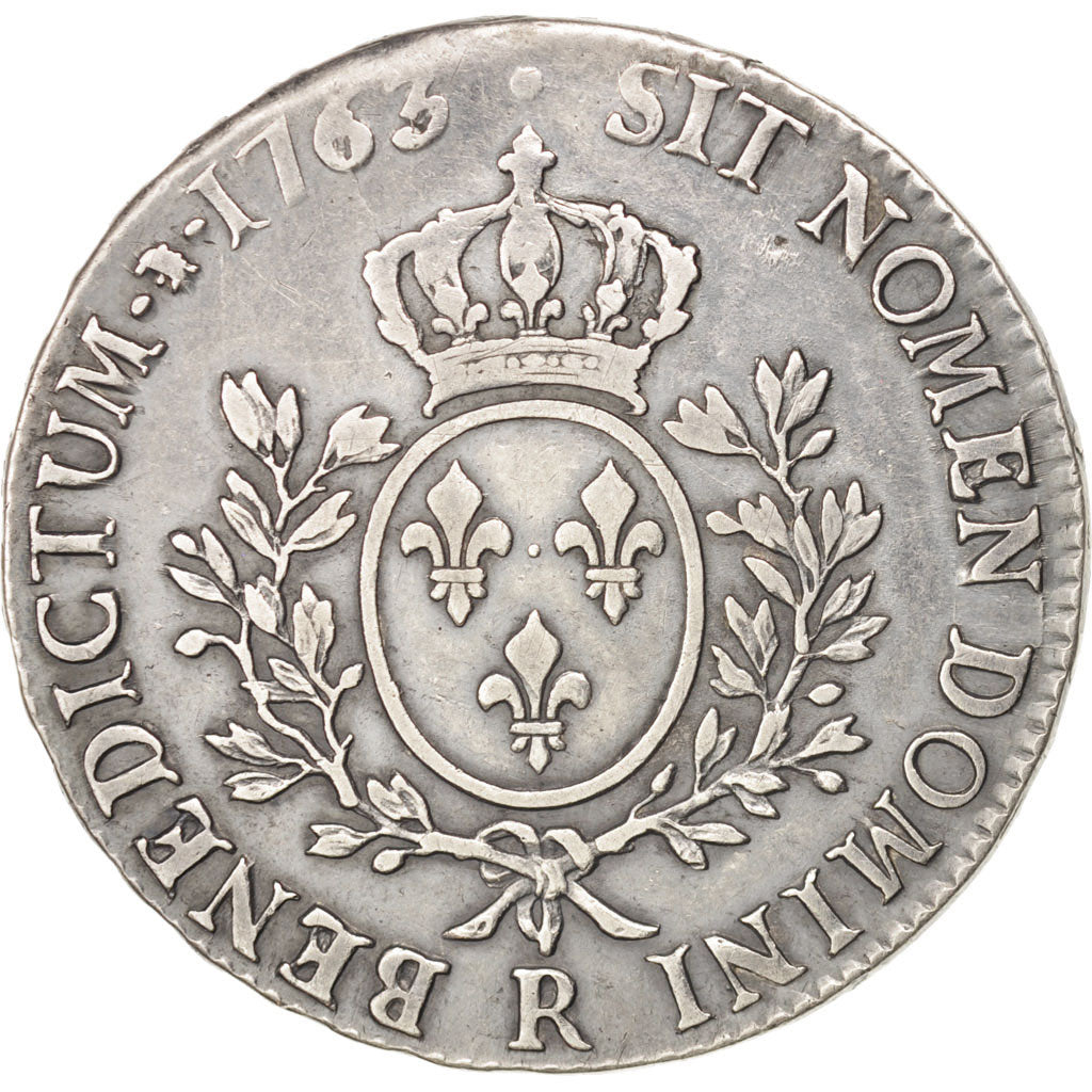 Louis XV, Ecu au bandeau 1763 Orléans, KM 523.18