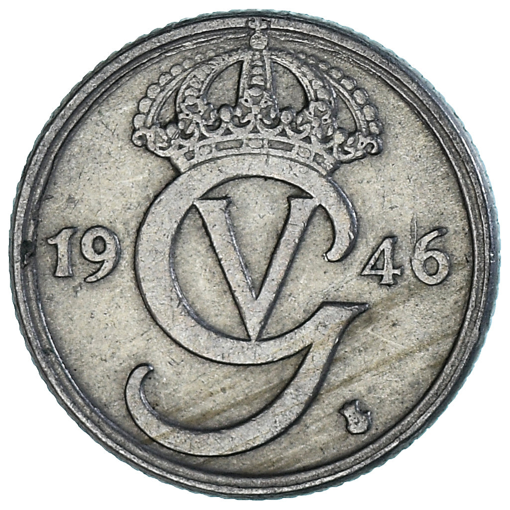 Monnaie, Suède, 10 Öre, 1946