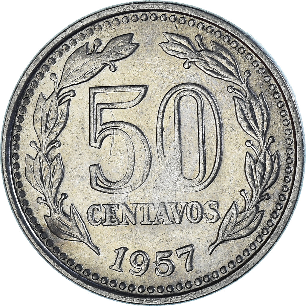 Moneda, Argentina, 50 Centavos, 1957