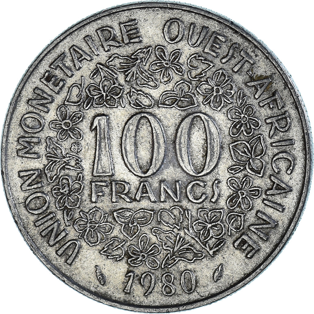 Moneta, Kraje Afryki Zachodniej, 100 Francs, 1980