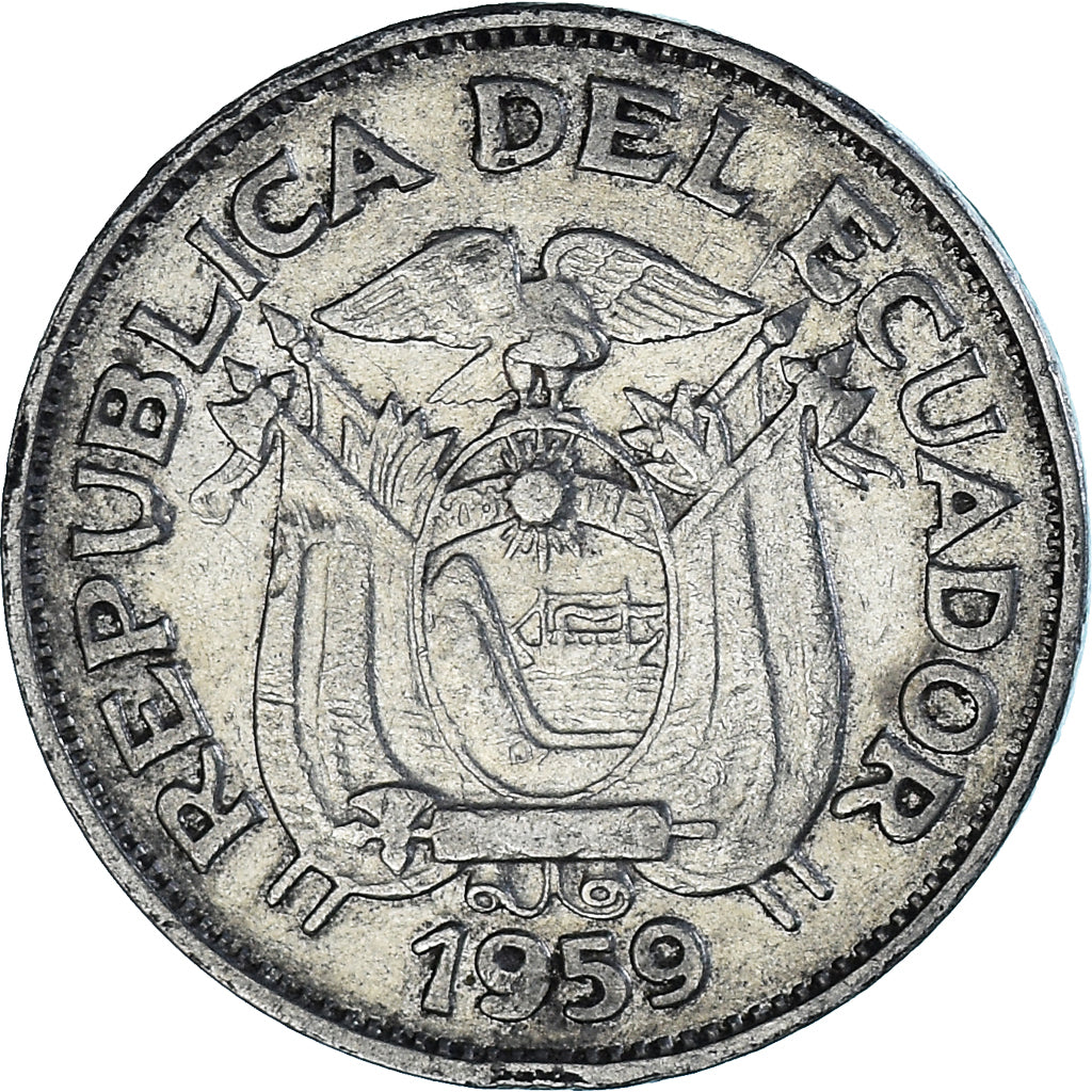 Monnaie, Équateur, 20 Centavos, 1959
