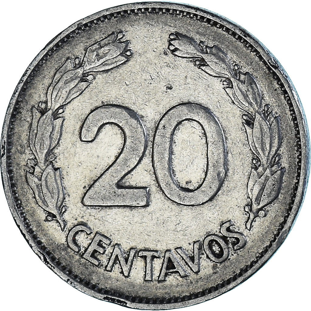 Monnaie, Équateur, 20 Centavos, 1959