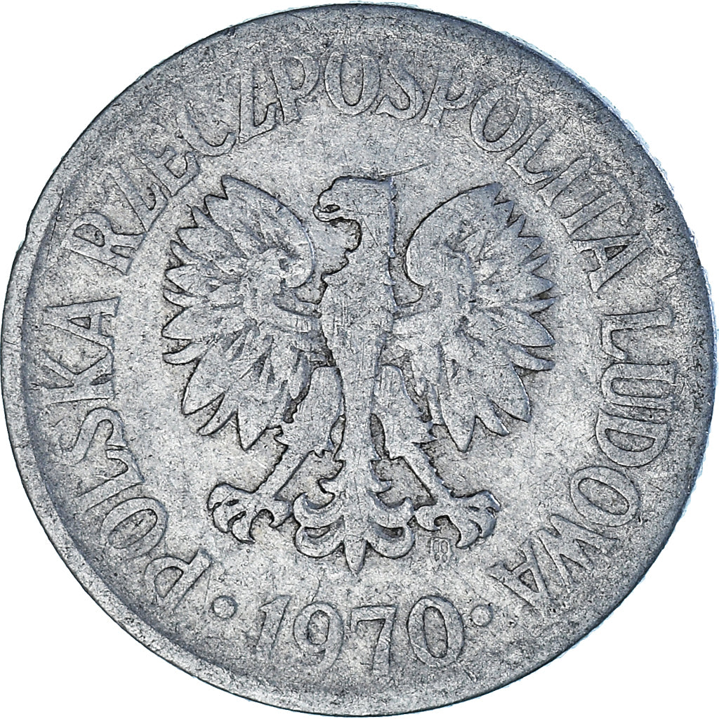 Moneta, Polonia, 50 Groszy, 1970