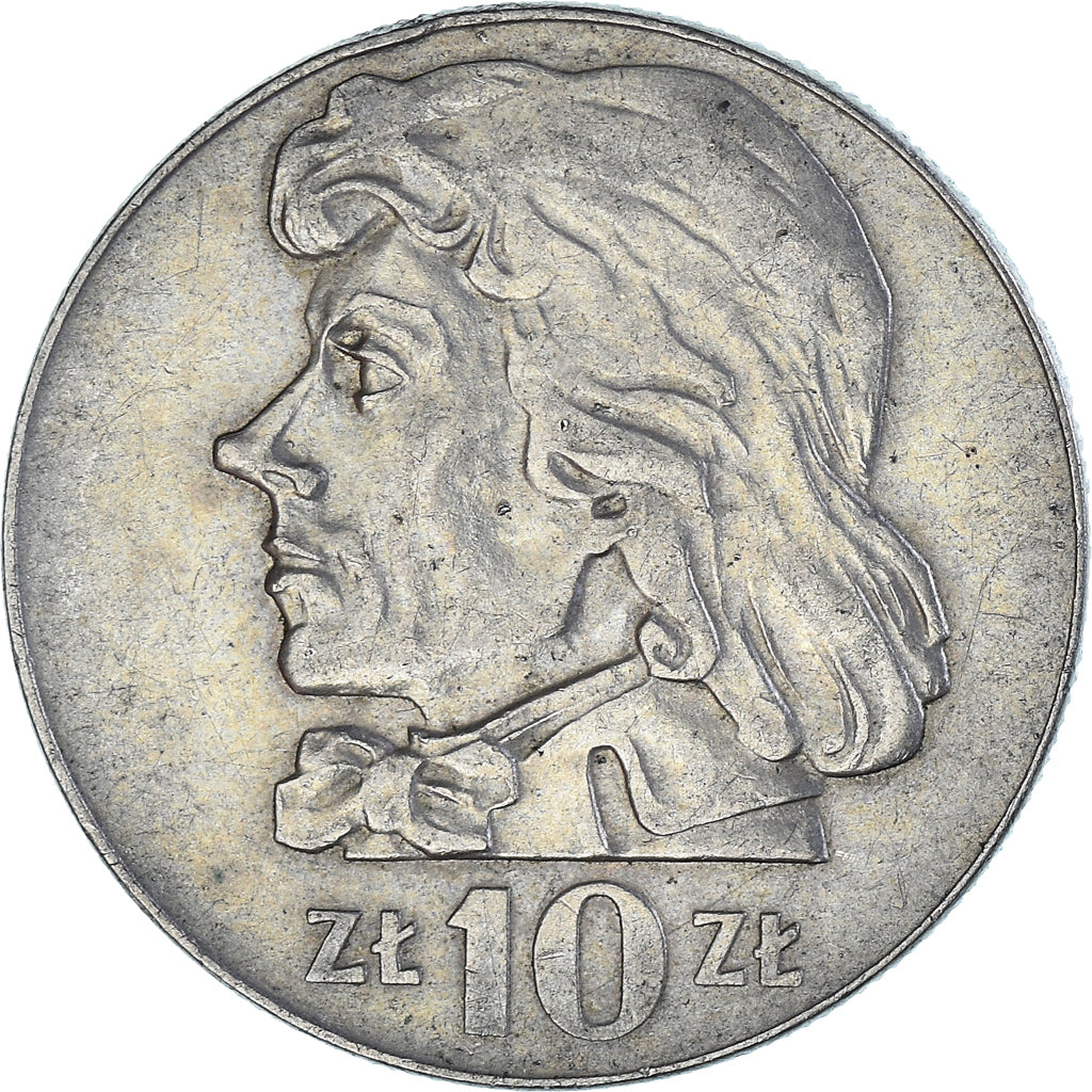 Moneta, Polonia, 10 Zlotych, 1971