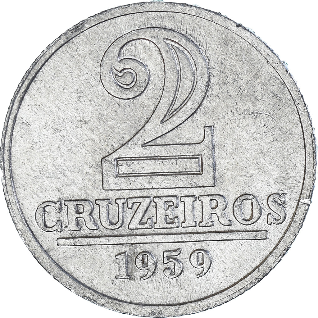 Moneta, Brasile, 2 Cruzeiros, 1959