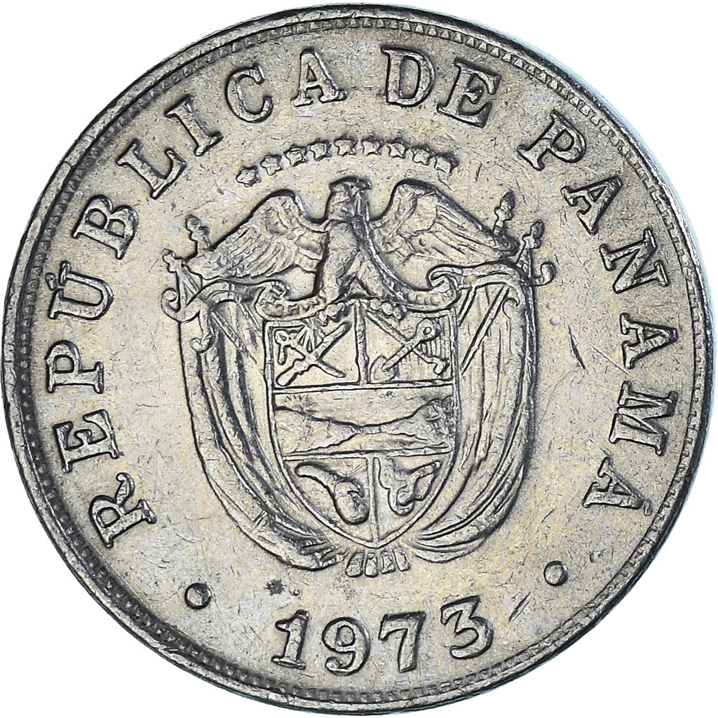 Moneta, Panama, 5 Centesimos, 1973