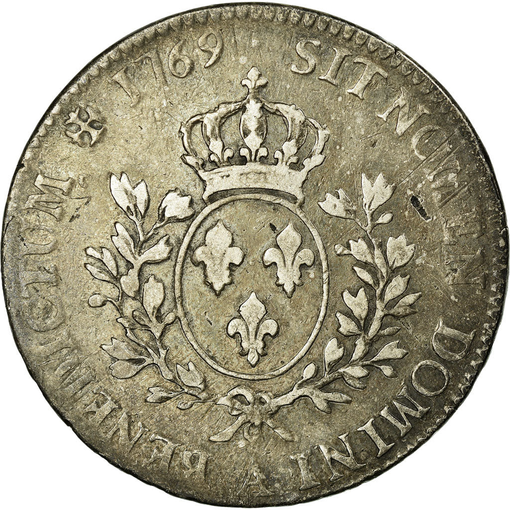 Munten, Frankrijk, Louis XV, Écu au bandeau, Ecu, 1769, Paris, FR+, Zilver