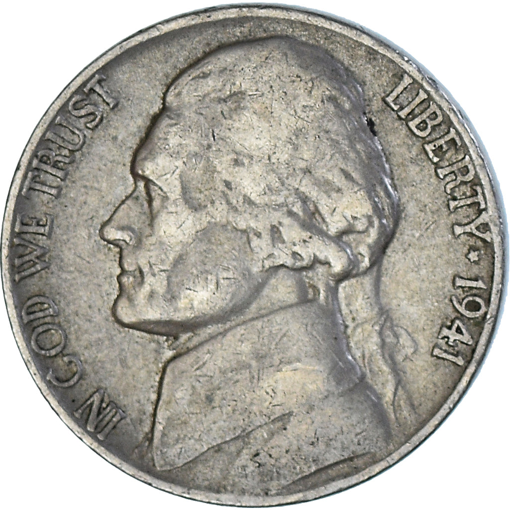 Moeda, Estados Unidos da América, 5 Cents, 1941