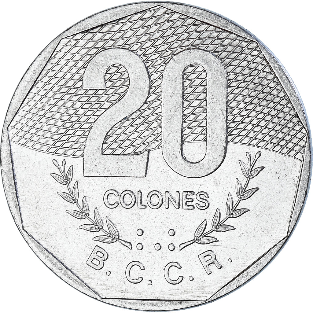 Coin, Costa Rica, 20 Colones, 1983