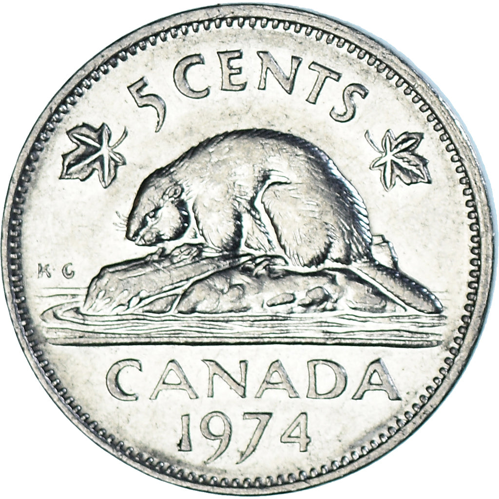 Munten, Canada, 5 Cents, 1974