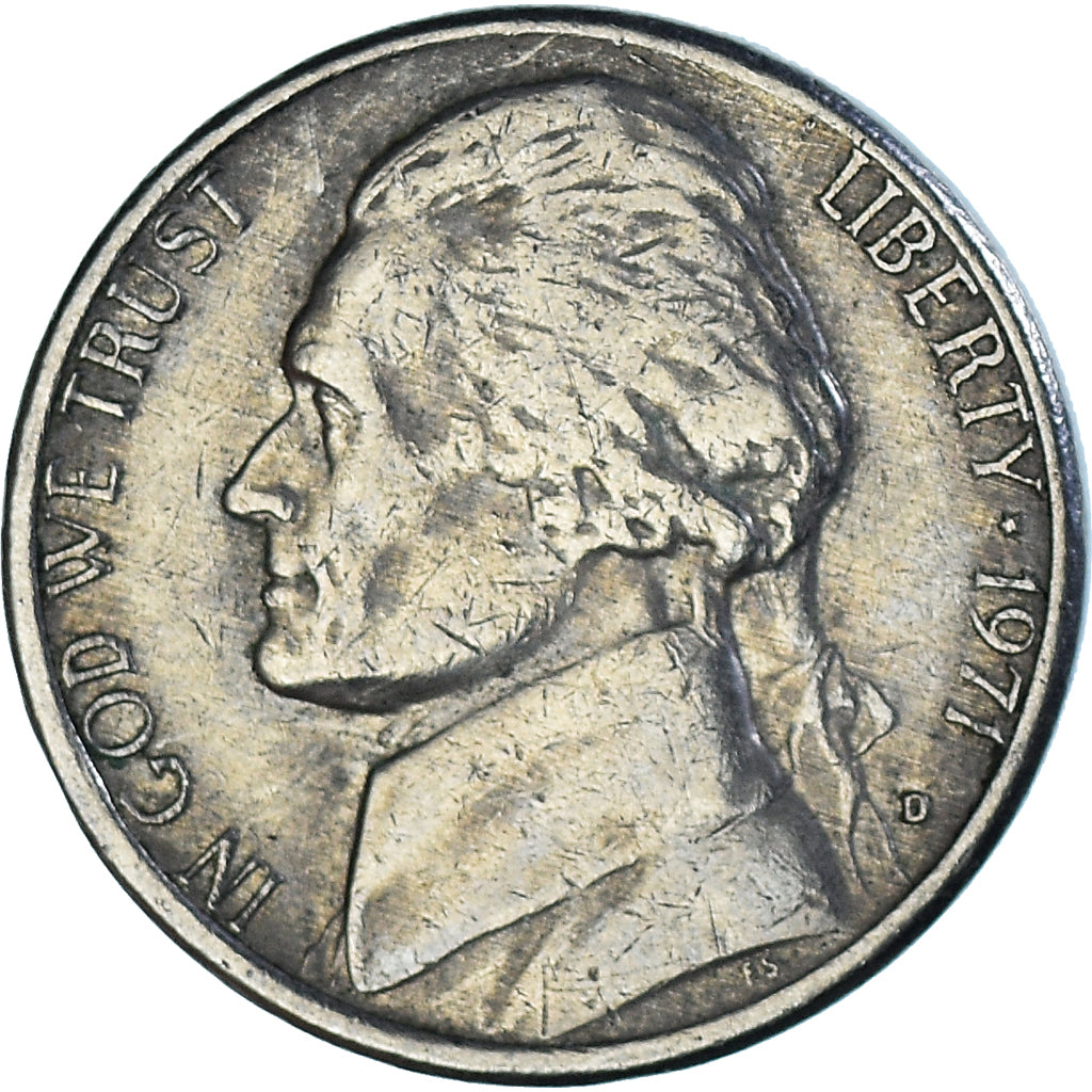 Münze, Vereinigte Staaten, 5 Cents, 1971