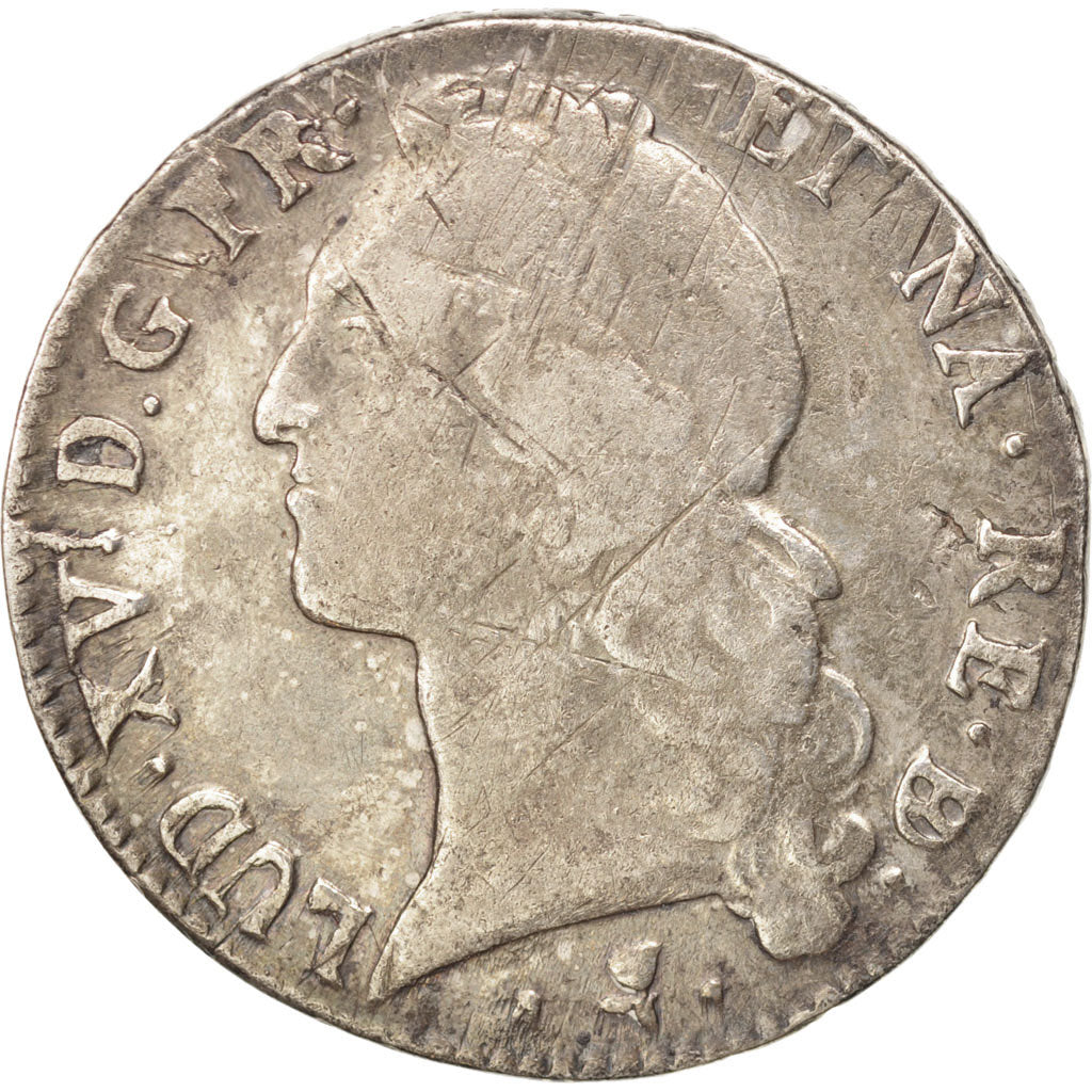 FRANCE, Écu de Béarn au bandeau, ECU, 1769, Pau, KM #518, VF(20-25), Silver, Ga.
