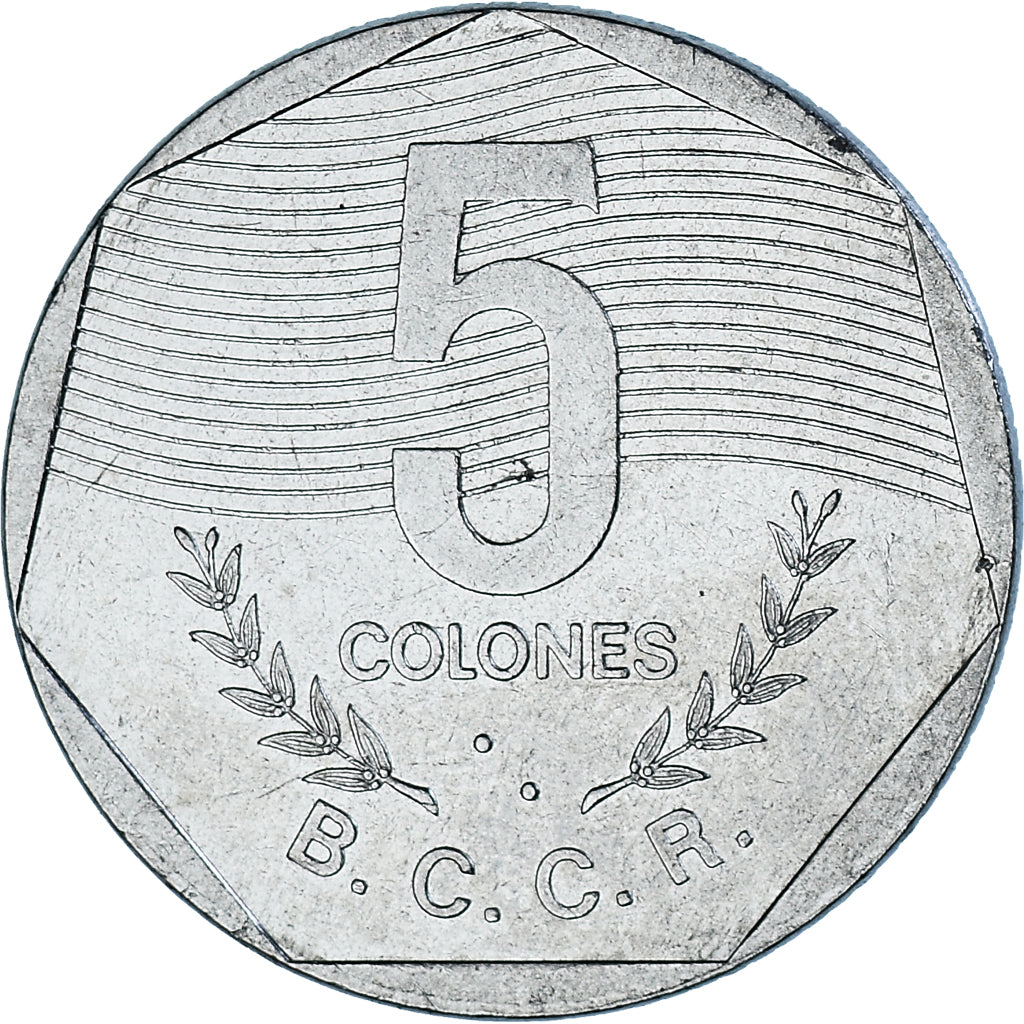 Munten, Costa Rica, 5 Colones, 1983