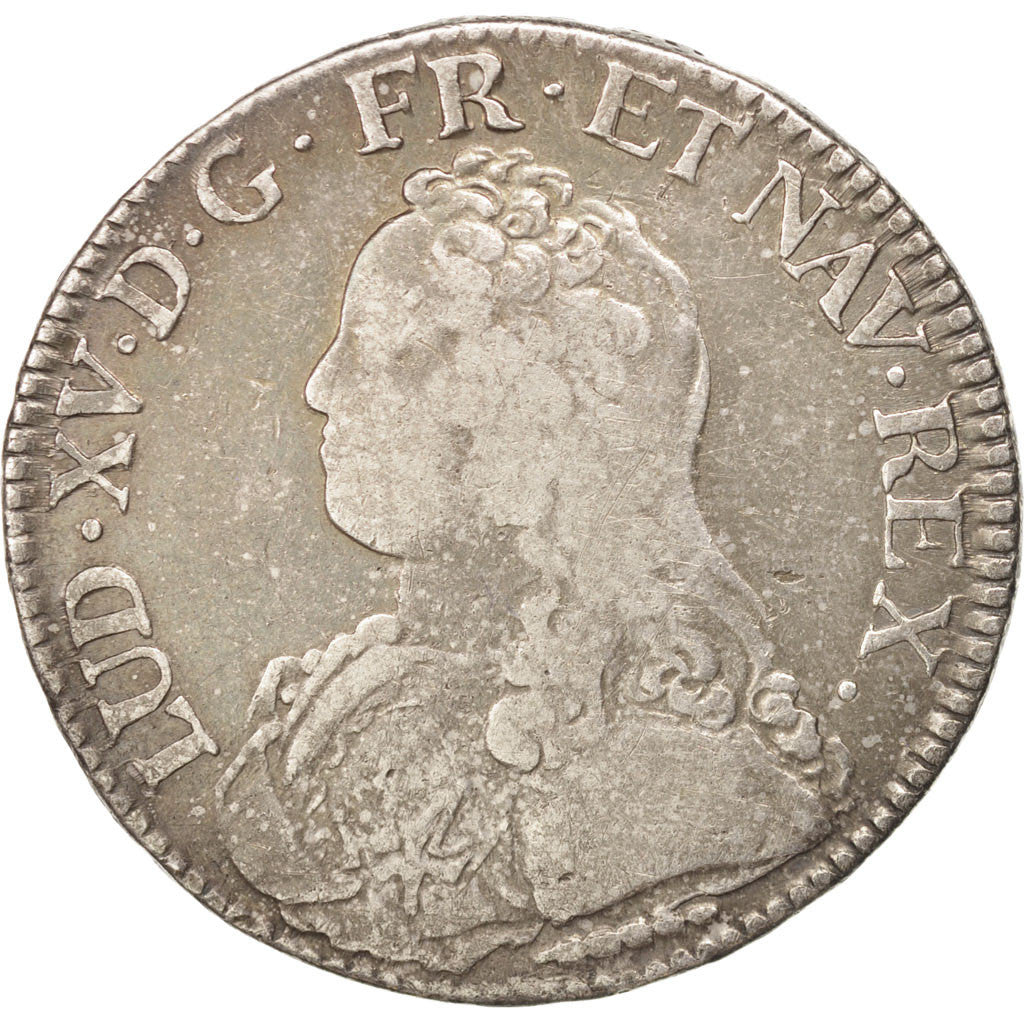 Coin, France, Louis XV, Écu aux branches d'olivier, Ecu, 1726, Amiens