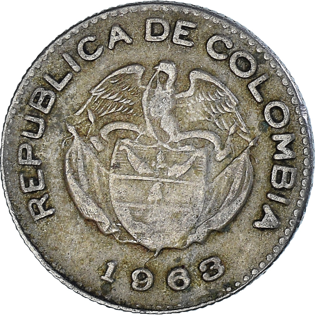 Coin, Colombia, 10 Centavos, 1963