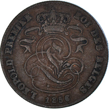 Moneta, Belgia, 2 Centimes, 1856