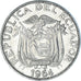 Monnaie, Équateur, 10 Centavos, Diez, 1964