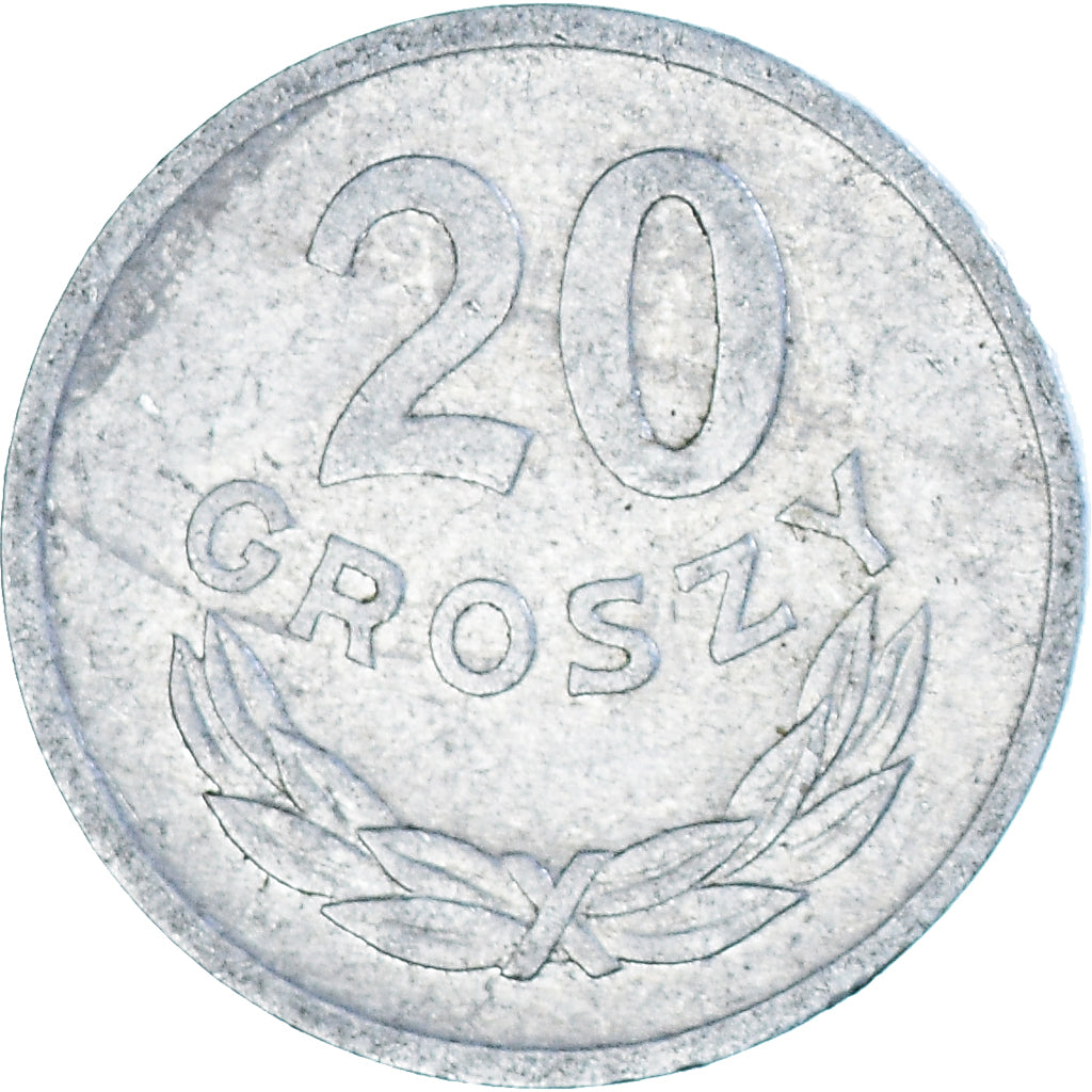 Moneta, Polonia, 20 Groszy, 1973