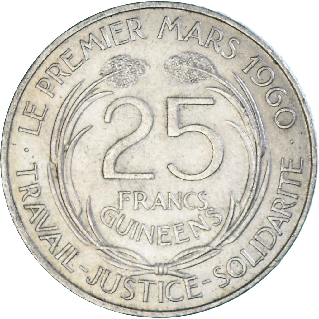Coin, Guinea, 25 Francs, 1962