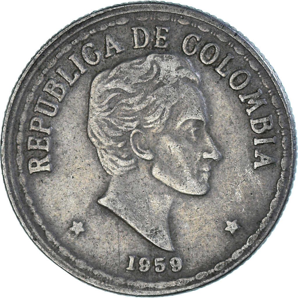 Coin, Colombia, 20 Centavos, 1959