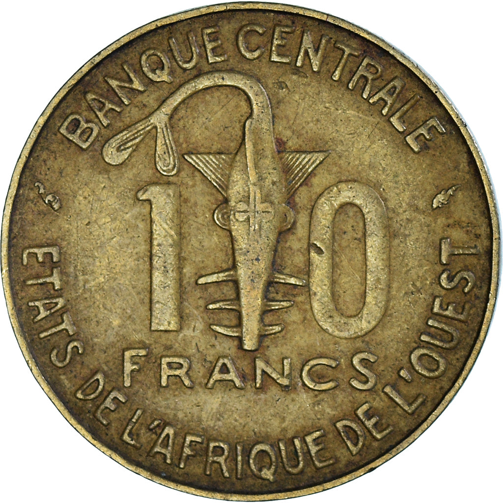 Moneta, Kraje Afryki Zachodniej, 10 Francs, 1979