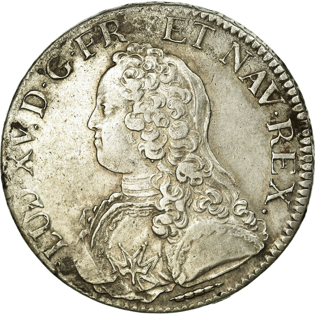 Coin, France, Louis XV, Écu aux branches d'olivier, Ecu, 1727, Amiens