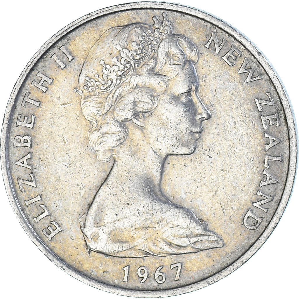 Moeda, Nova Zelândia, 10 Cents, 1967