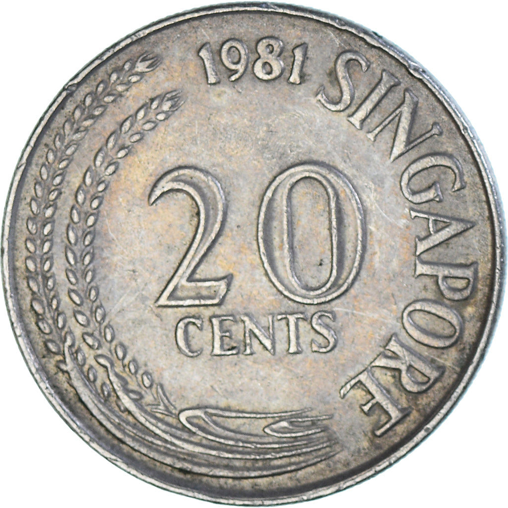 Munten, Singapur, 20 Cents, 1981