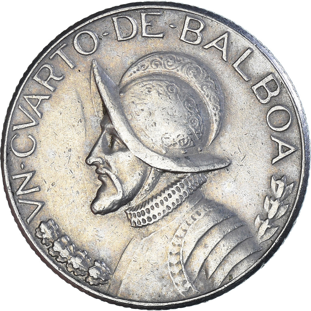 Coin, Panama, 1/4 Balboa, 1975
