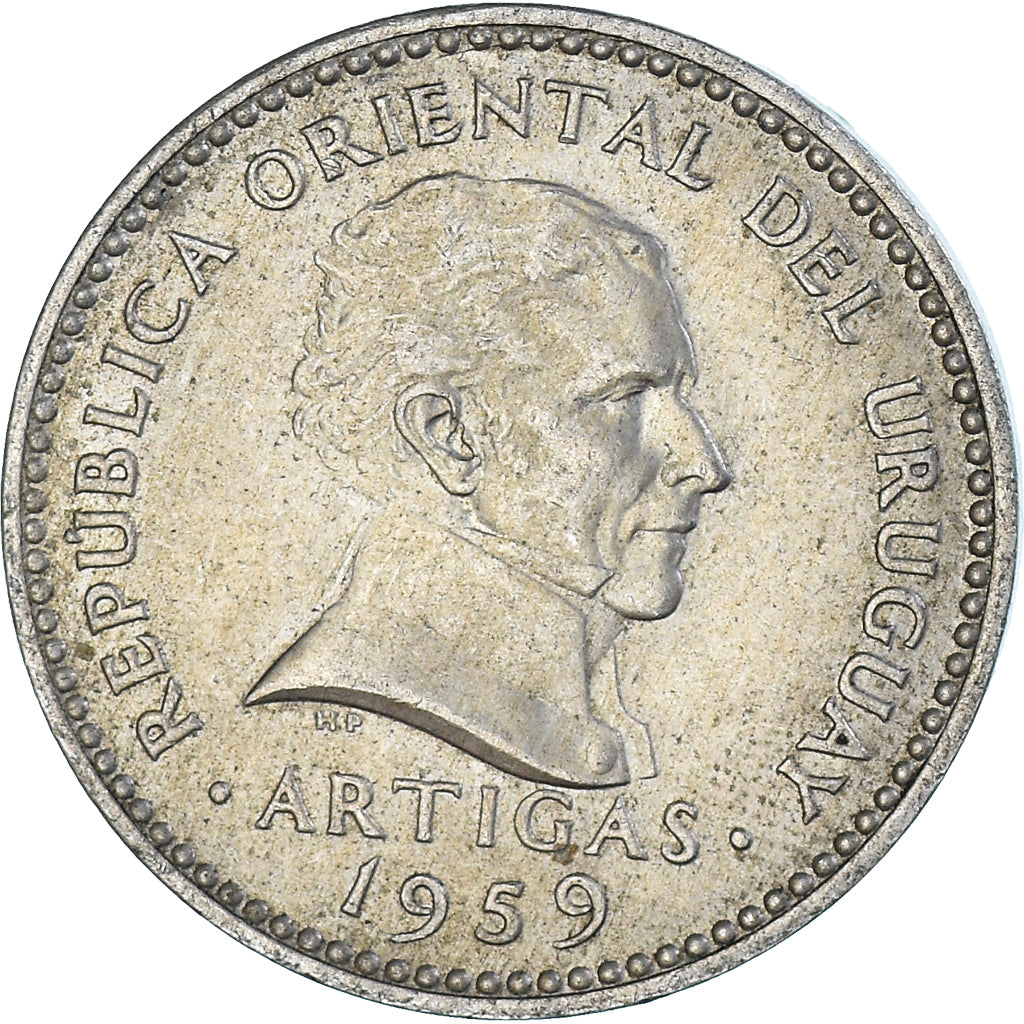 Monnaie, Uruguay, 10 Centesimos, 1959
