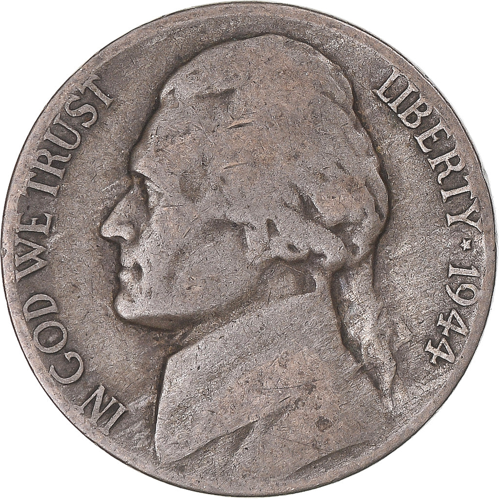 Coin, United States, 5 Cents, 1944