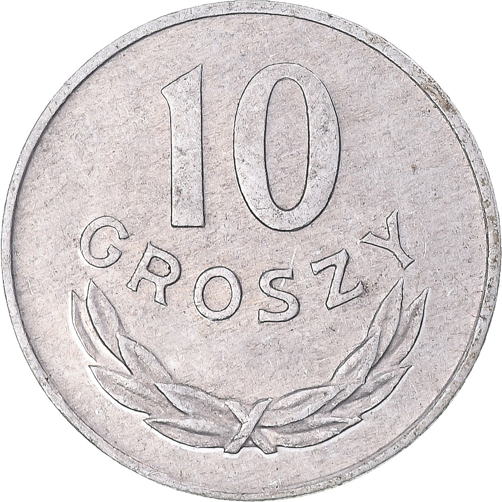 Moneta, Polonia, 10 Groszy, 1976