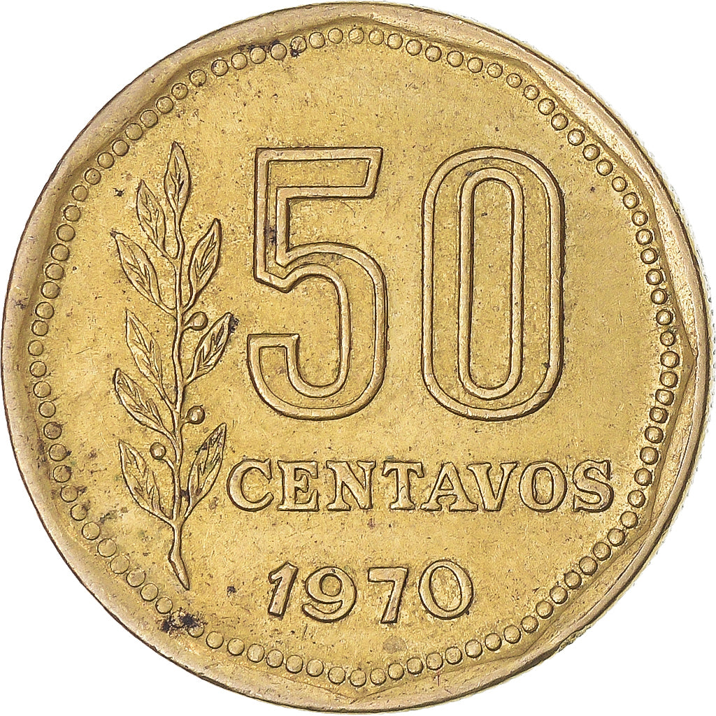 Coin, Argentina, 50 Centavos, 1970