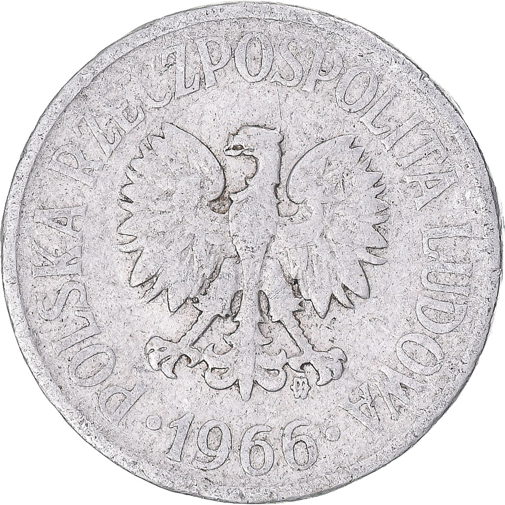 Moneta, Polonia, 20 Groszy, 1966