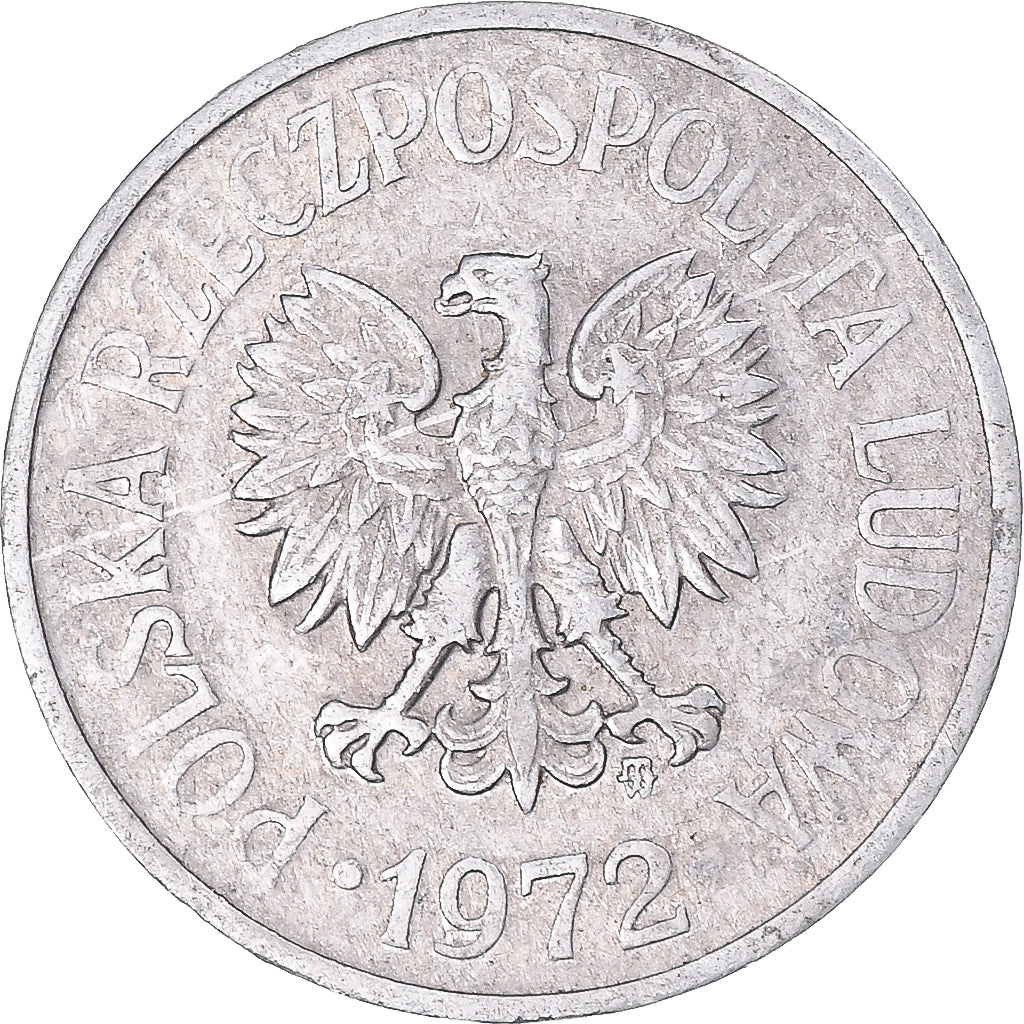 Moneta, Polonia, 20 Groszy, 1972