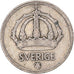 Monnaie, Suède, 10 Öre, 1945