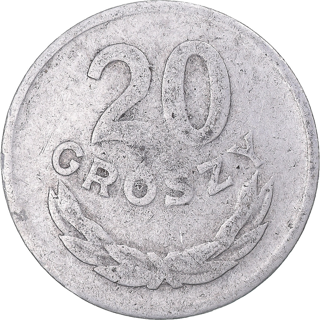 Moneta, Polonia, 20 Groszy, 1965