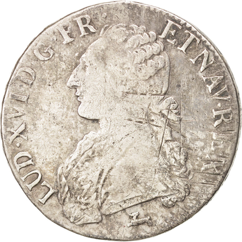 Louis XVI, Ecu aux branches d'olivier 1787 Orléans, KM 564.14
