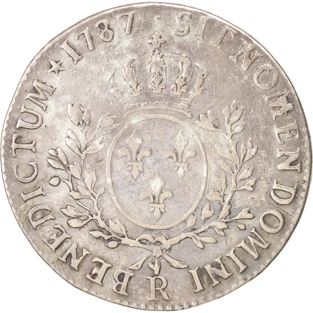 Louis XVI, Ecu aux branches d'olivier 1787 Orléans, KM 564.14