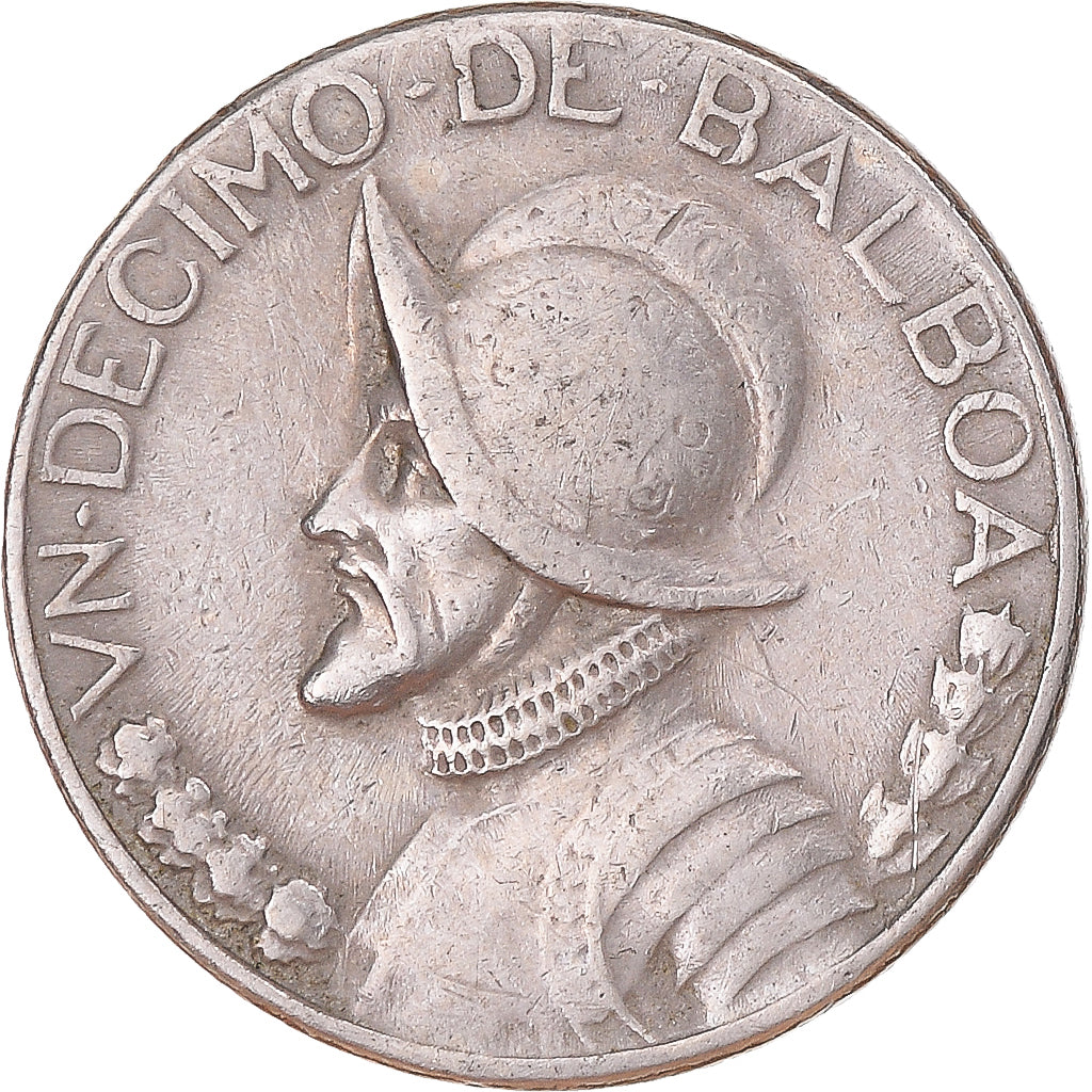 Munten, Panama, 1/10 Balboa, 1970