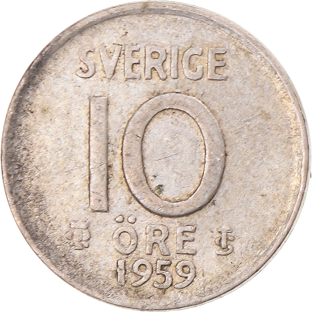 Münze, Schweden, 10 Öre, 1959