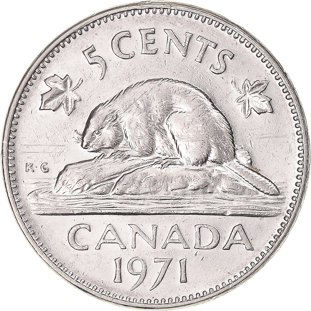 Munten, Canada, 5 Cents, 1971