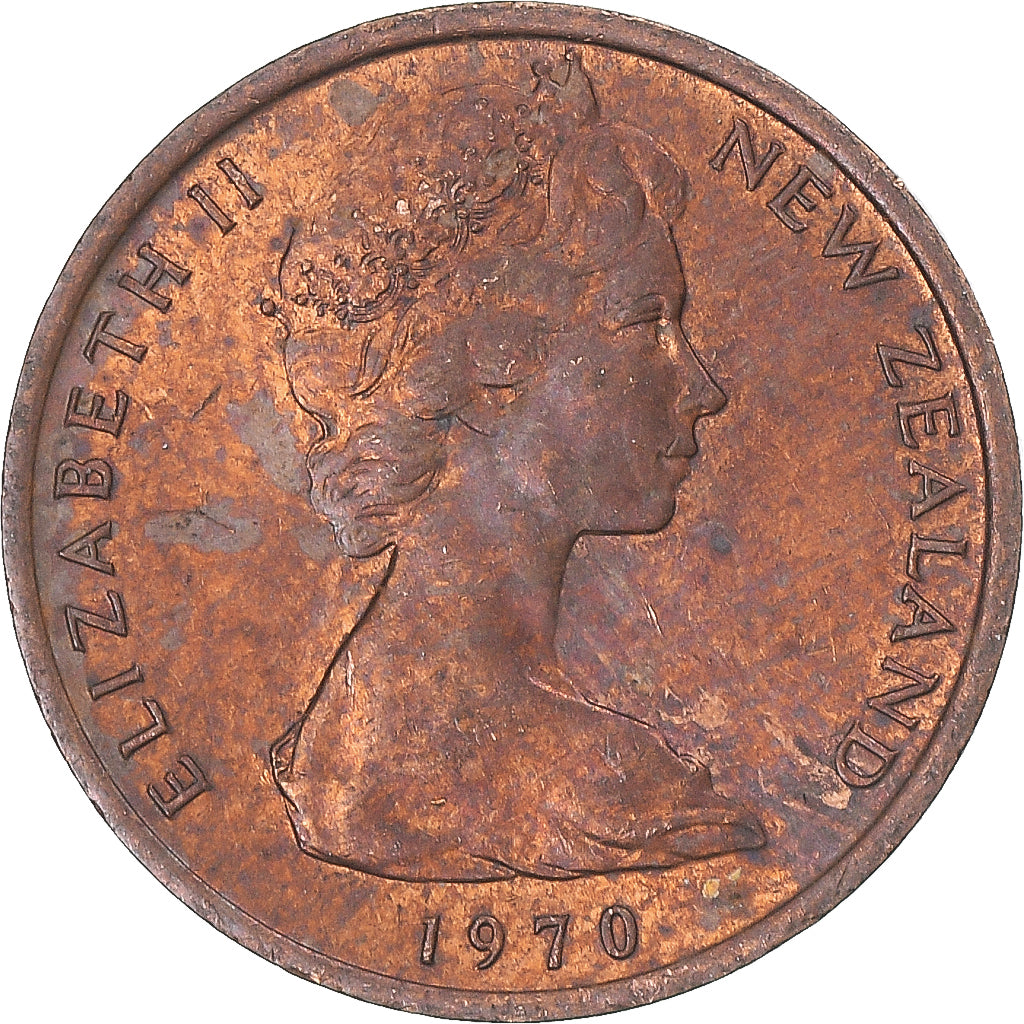 Moeda, Nova Zelândia, Cent, 1970