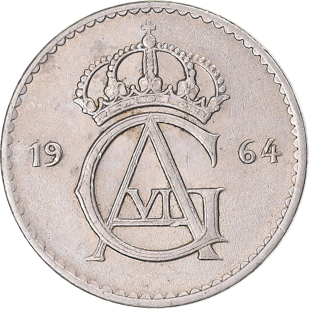 Moneta, Szwecja, 25 Öre, 1964