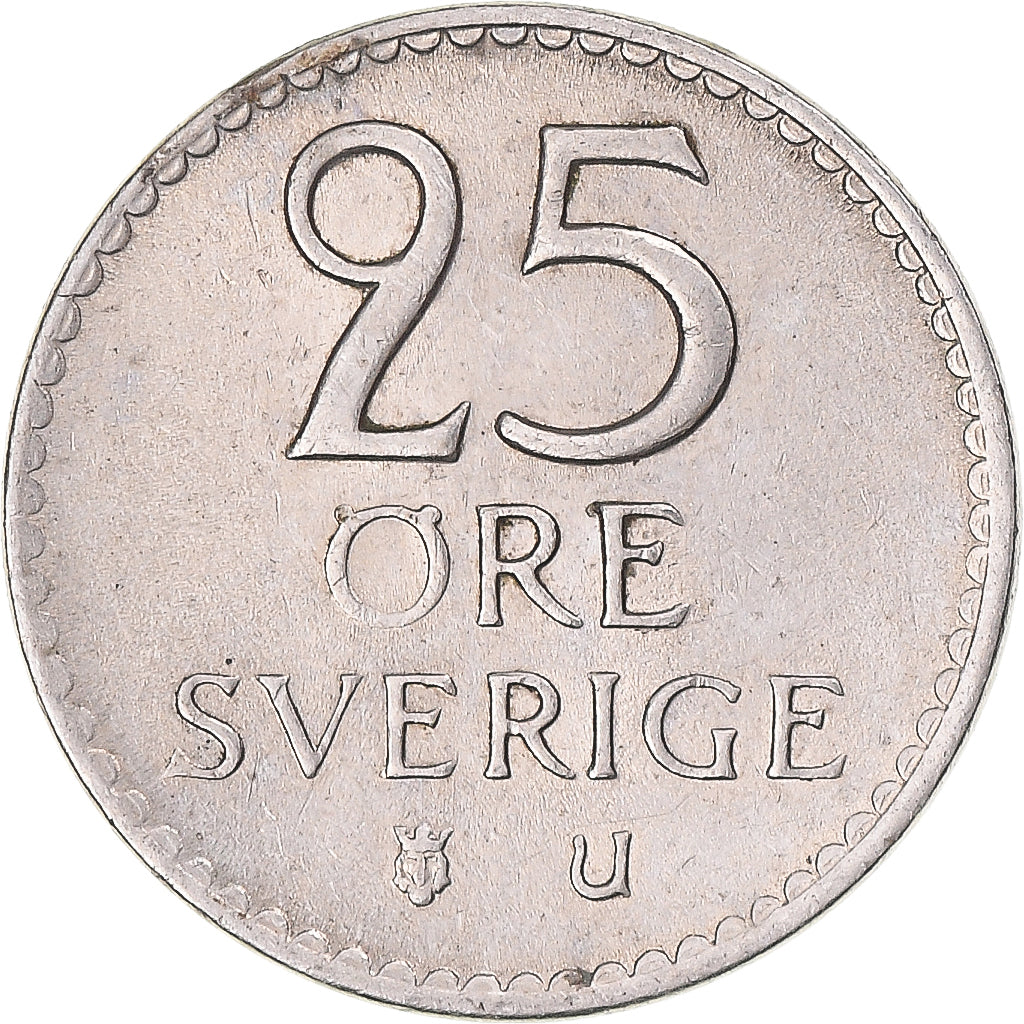Moneta, Szwecja, 25 Öre, 1964